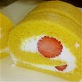 莉々美ママ's cooksnap of when they made いちごロールケーキ.