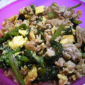 J・0505's cooksnap of when they made ほうれん草とひき肉の甘辛炒め.