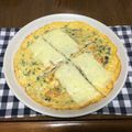ぐりぐらいわ's cooksnap of when they made 《簡単♪》ラディッシュの葉入りオムレツ.