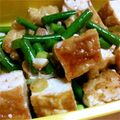 島オクラ's cooksnap of when they made ☆ピリ辛なにんにくの芽と厚揚げのポキ☆.