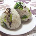 kuikomi's cooksnap of when they made いつものおにぎりに☆三つ葉ちゃん☆.