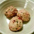 なふぃあ's cooksnap of when they made レンジで簡単♪梅干しと浅葱入り鶏団子.