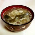 harunattoh's cooksnap of when they made 焼き肉屋さんのわかめスープ♪.