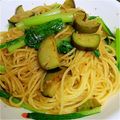 tacuba's cooksnap of when they made １０分ランチ★小松菜となすの和風パスタ.