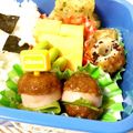 こは＊'s cooksnap of when they made お弁当に♪ミートボールdeハンバーガー.