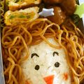 nori0119's cooksnap of when they made 簡単♪焼きそばヘアーの女の子のお弁当☆.