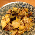 ペーパー谷's cooksnap of when they made 豚肉となすとたけのこのオイケチャ炒め★.