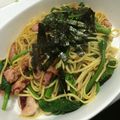 ☆峻希☆'s cooksnap of when they made のらぼう菜deペペロンチーノ.