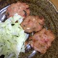 sachimaimo's cooksnap of when they made 鶏ふわだんご～紅生姜いり.