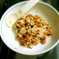 れーままま's cooksnap of when they made 離乳食　中期　鶏ささ身と納豆のあえもの.