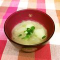 龍青空ママ's cooksnap of when they made 新たまねぎと新じゃがの味噌汁+バター.