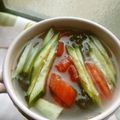 Satoco❋'s cooksnap of when they made ◇◆ヒヤッと美味し♪中華風冷製スープ◆◇.