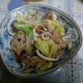 eri1mi's cooksnap of when they made スルメいかと春キャベツの炒めもの.