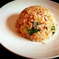 望月晴香's cooksnap of when they made 手軽！鮭フレークとレタスの炒飯.