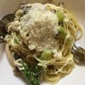 ナーリ's cooksnap of when they made マッシュルームとアスパラのパスタ♪.