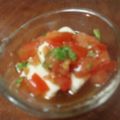 レッドバイキング's cooksnap of when they made さっぱり鮮やか！コリアンダートマトやっこ.