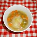 izuninko's cooksnap of when they made カンタン　新タマ丸ごとスープ.