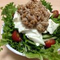 ヨックリン's cooksnap of when they made 朝食に栄養たっぷり♪ツナ納豆の豆腐サラダ.