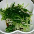 ナマケモノ7's cooksnap of when they made 簡単！水菜とえのきの味付ポン酢がけ.