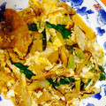 なるにあん's cooksnap of when they made じゅわーっと油揚げの卵とじ！.