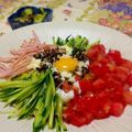 ☆Kayorina☆'s cooksnap of when they made ピリ辛☆温玉冷やし中華☆.