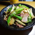 jumborg7's cooksnap of when they made ☆オクラとベーコンとエリンギの炒め物☆.