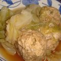 nao-ko's cooksnap of when they made ふわふわ鶏だんごとキャベツの煮物.