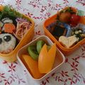 三姉妹のmama♪'s cooksnap of when they made バレーボール頑張れ！バボちゃんキャラ弁当.