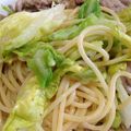 Erichuan's cooksnap of when they made カリカリ豚肉と春キャベツの簡単和風パスタ.