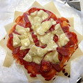もこもこtrain's cooksnap of when they made 春巻きの皮 deパリﾂと 簡単ピザ風☆.