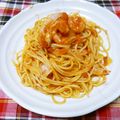 びんび❤'s cooksnap of when they made 簡単♡海老としめじのトマトクリームパスタ.