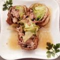 カニーヘン's cooksnap of when they made 簡単♪豚肉とレタスのくるくるポン酢焼き♪.