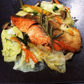 ゆきまりママ's cooksnap of when they made 夏野菜 鰹のハーブバター焼き.