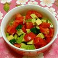 あつどん's cooksnap of when they made アボカド＆トマト＆きゅうりコロコロサラダ.