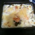 赤いとさか's cooksnap of when they made 新タマネギと人参、ベーコンのチーズ焼き.