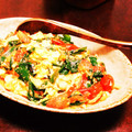 limelime_y's cooksnap of when they made プチトマトとニラ☆えのき茸の卵炒め.
