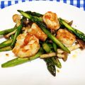 ゆきぴーー's cooksnap of when they made エビとアスパラの和風ドレッシング炒め.
