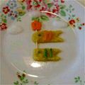 ポコポニョ's cooksnap of when they made こどもの日☆赤ちゃんも食べれるこいのぼり.