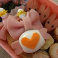 ポアママ's cooksnap of when they made キャラ弁☆うずらDEキャンディー.