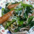 ユーロン's cooksnap of when they made 鉄分満タンしめじ小松菜とホタテの中華炒め.