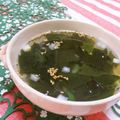 赤い電話's cooksnap of when they made 簡単！焼肉屋さんのワカメスープ.