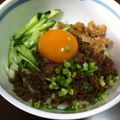 mikiparu☆'s cooksnap of when they made 温泉卵と肉そぼろの皿うどん☆.