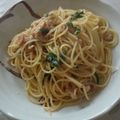 kyamez's cooksnap of when they made 超簡単！ツナとニンニクのパスタ.
