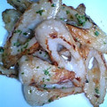 優有と若葉と双葉's cooksnap of when they made ちくわのお好み焼き風.