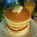 メロンパン大好き♪'s cooksnap of when they made リラックマ風？重ねてホットケーキ♪.