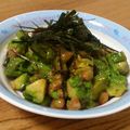ソラねこ22's cooksnap of when they made 簡単おつまみ。焼きアボガドの納豆和え.