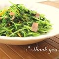 矢切のねぎちゃん's cooksnap of when they made ○豆苗の粒マスタード炒め.