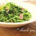 矢切のねぎちゃん's cooksnap of when they made ○豆苗の粒マスタード炒め.