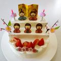 sachibou's cooksnap of when they made ひなまつりに♪ひな壇ケーキ（2段＆3段）.