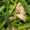 Ken-Z's cooksnap of when they made 豚肉とアスパラの柚子胡椒炒め.